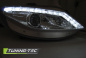 Preview: LED Tagfahrlicht Design Scheinwerfer für Seat Ibiza 6J 08-12 chrom mit LED Blinker